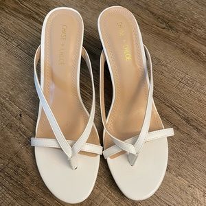 Chase + Chloe white sandal size 10
